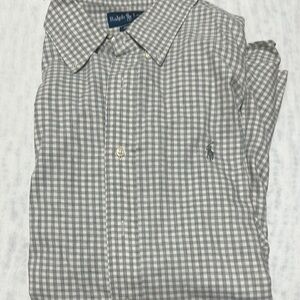 Ralph Lauren Gray Checkered Men's Shirt